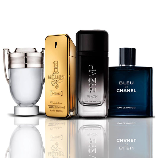 Set od 4 parfema | Invictus Victory + One Million + Bleu de Chanel + 212 Vip Black